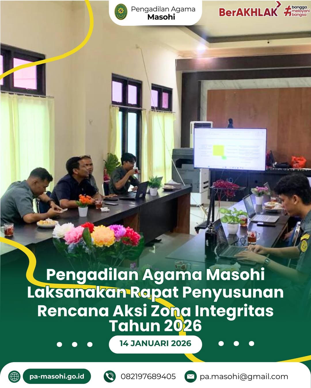 Masohi 14 Januari 2026 Pengadilan Agama Masohi melaksanakan rapat pembuatan dan perencanaan R