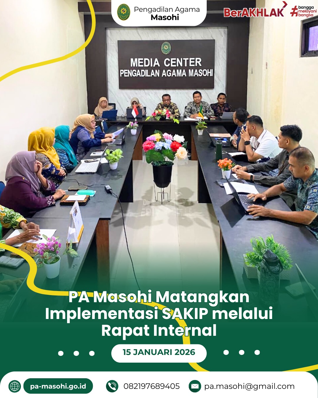 Masohi Pengadilan Agama Masohi melaksanakan Rapat Sistem Akuntabilitas Kinerja Instansi Pemeri