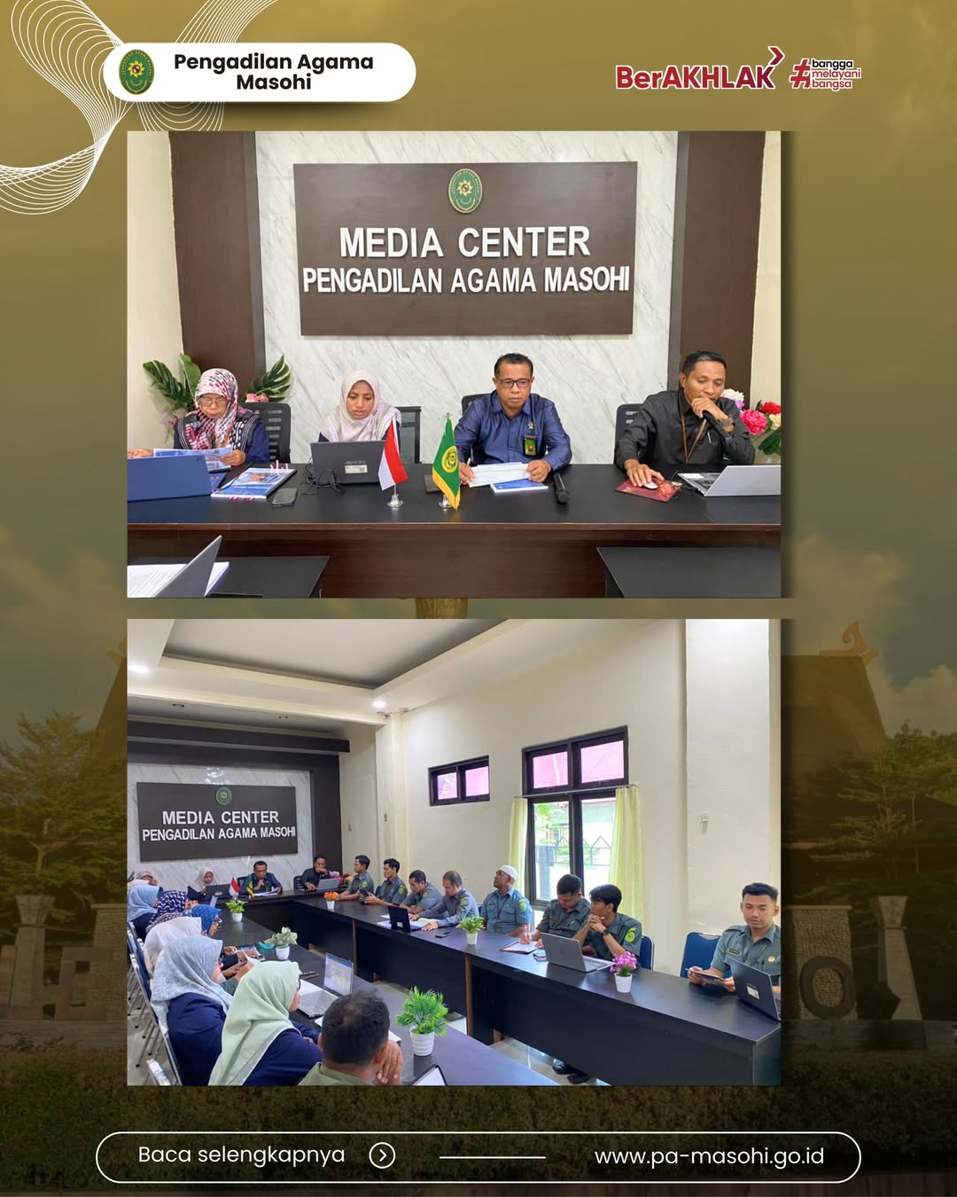Masohi 11 Maret 2026 Pengadilan Agama Masohi melaksanakan kegiatan Monitoring dan Evaluasi M 1