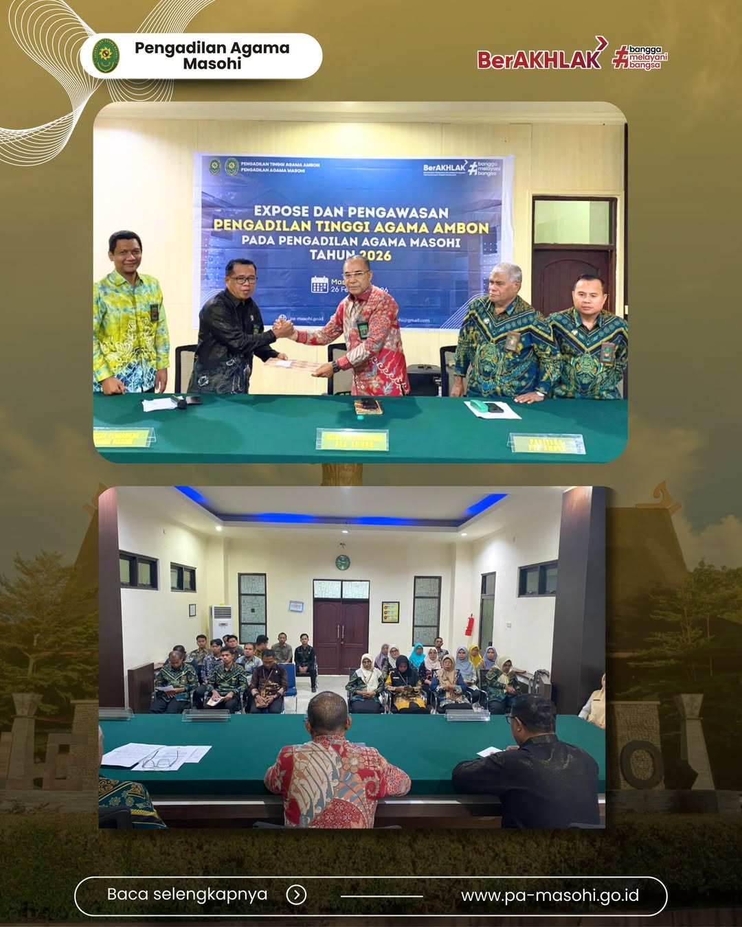 Masohi 25 26 Februari 2026 Dalam rangka meningkatkan kualitas kinerja dan tata kelola perad 1