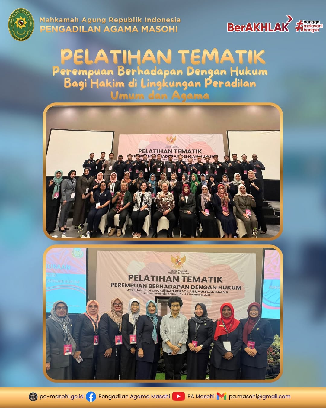 Masohi 10 November 2025 Hakim Pengadilan Agama Masohi Sitti Salma Rumadaul S.H.I. M.H. me