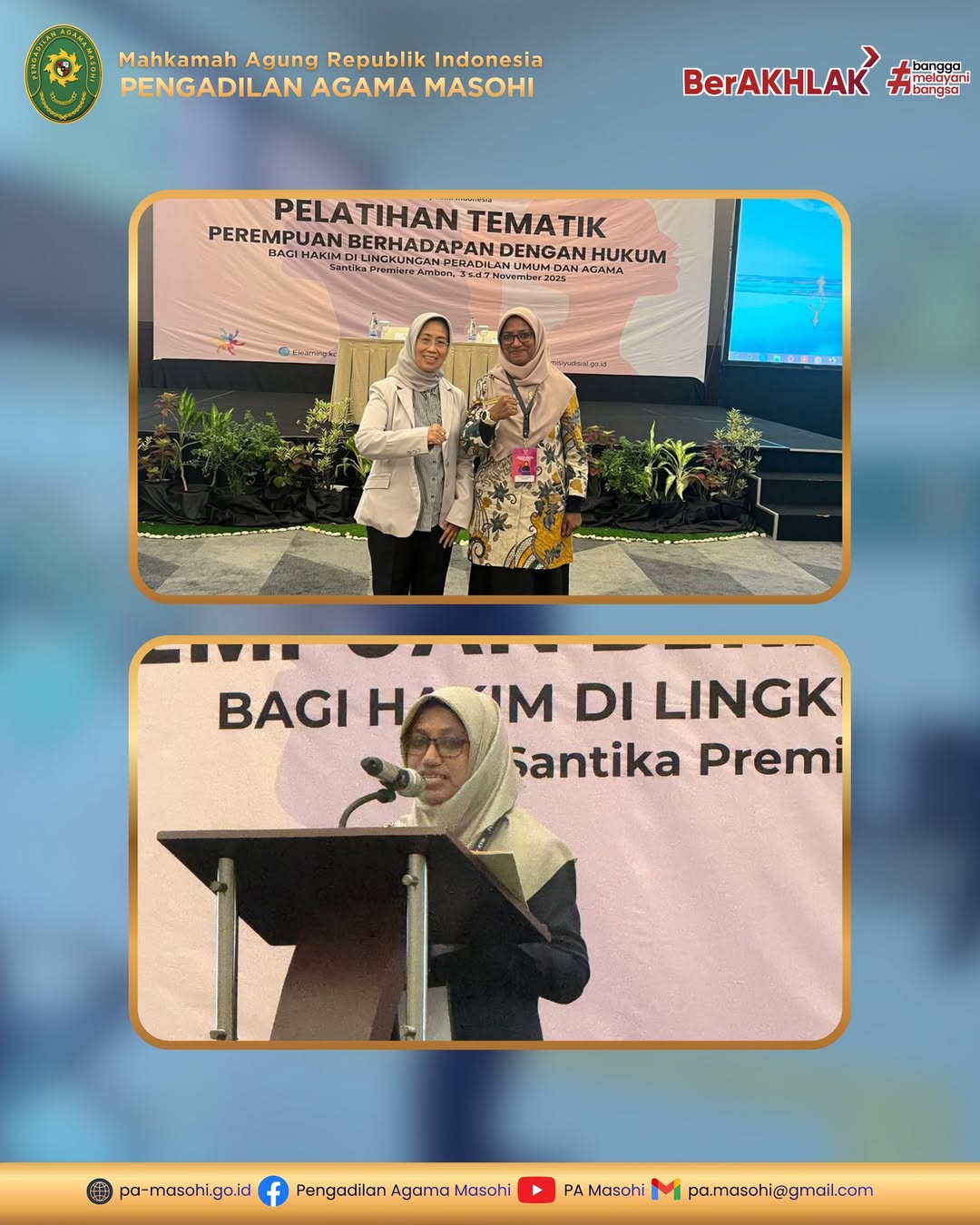 Masohi 10 November 2025 Hakim Pengadilan Agama Masohi Sitti Salma Rumadaul S.H.I. M.H. me 2