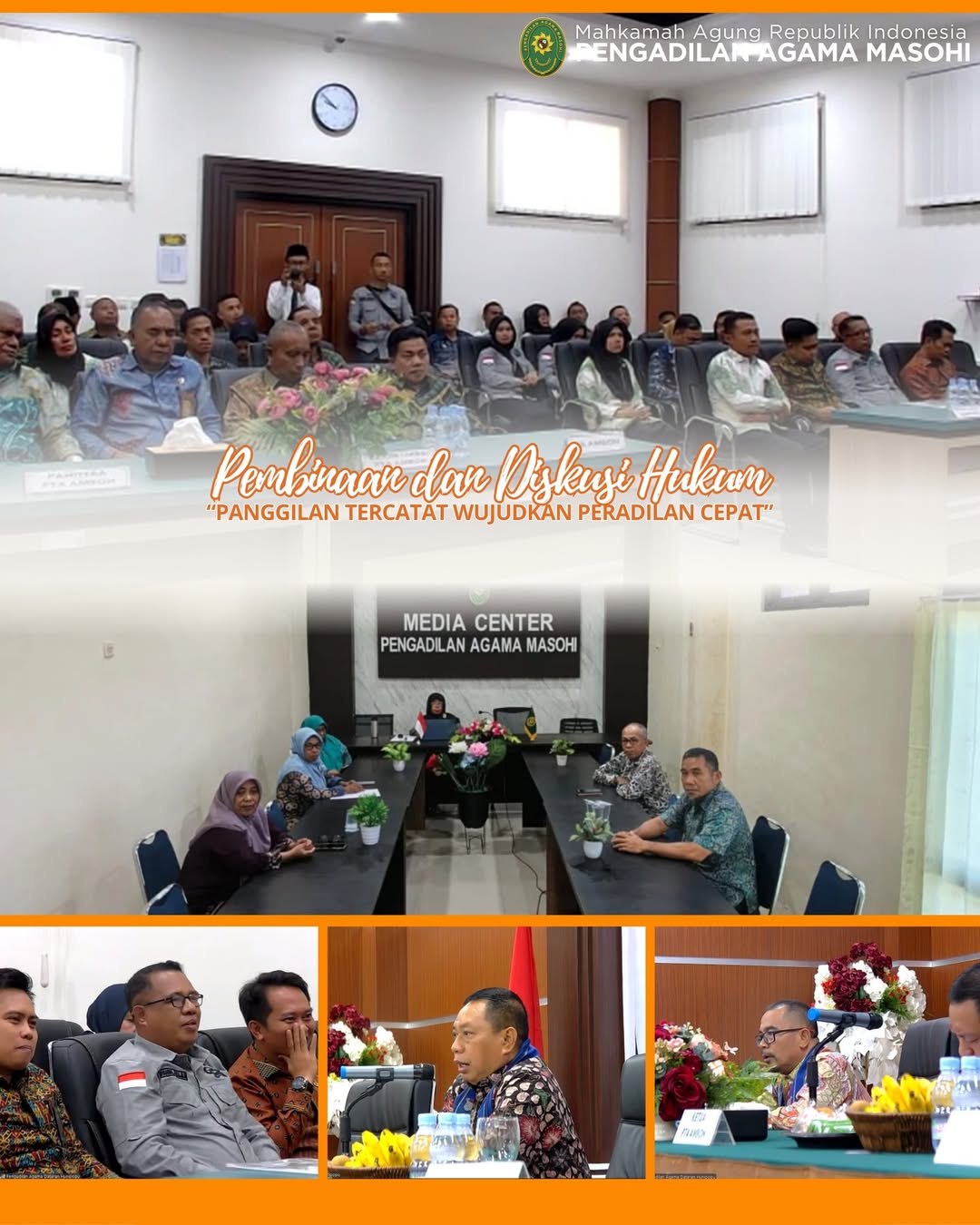 Masohi 23 Oktober 2025 Pengadilan Agama Masohi mengikuti kegiatan Pembinaan dan Diskusi Hukum