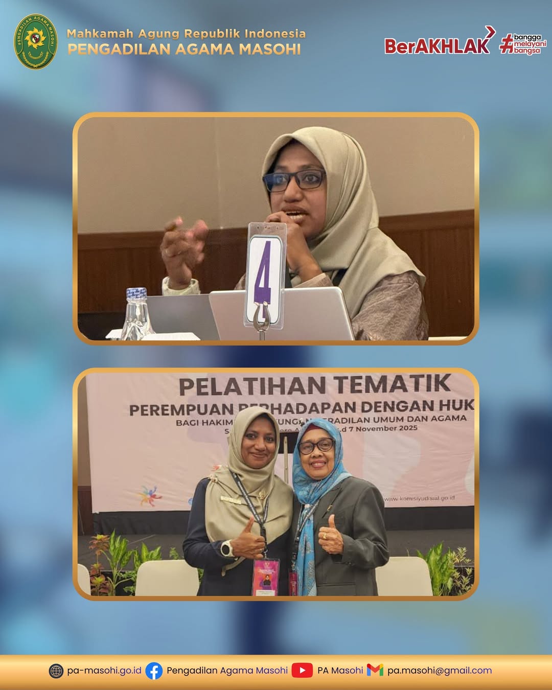 Masohi 10 November 2025 Hakim Pengadilan Agama Masohi Sitti Salma Rumadaul S.H.I. M.H. me 1