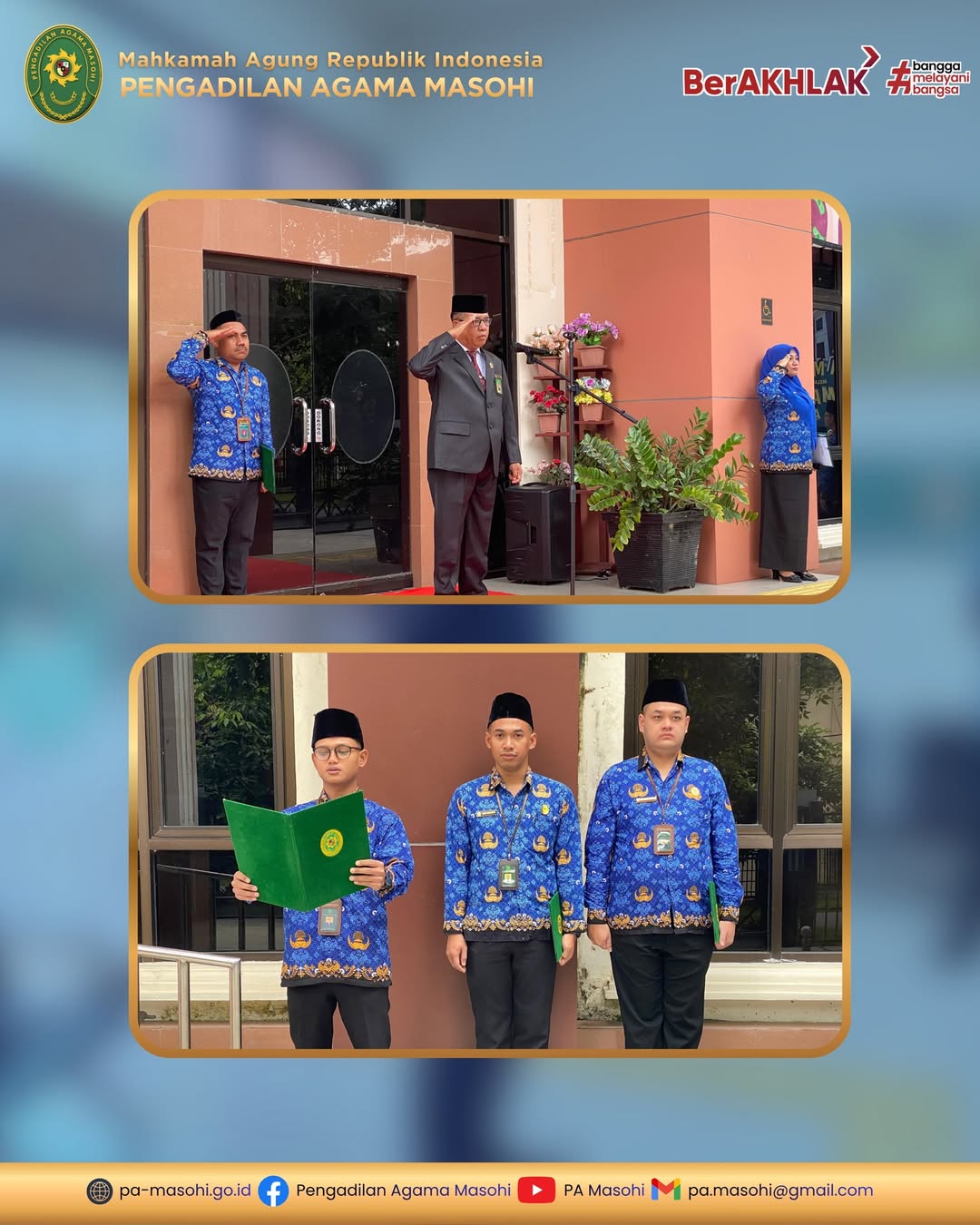 Masohi 10 November 2025 Pengadilan Agama Masohi melaksanakan upacara memperingati Hari Pahlaw 1