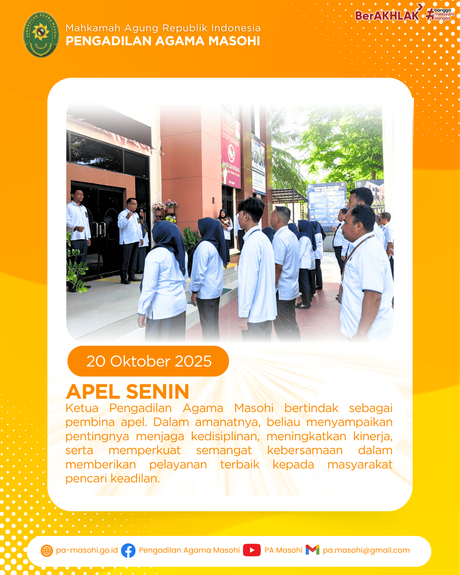 Upacara Memperingati Hari 20