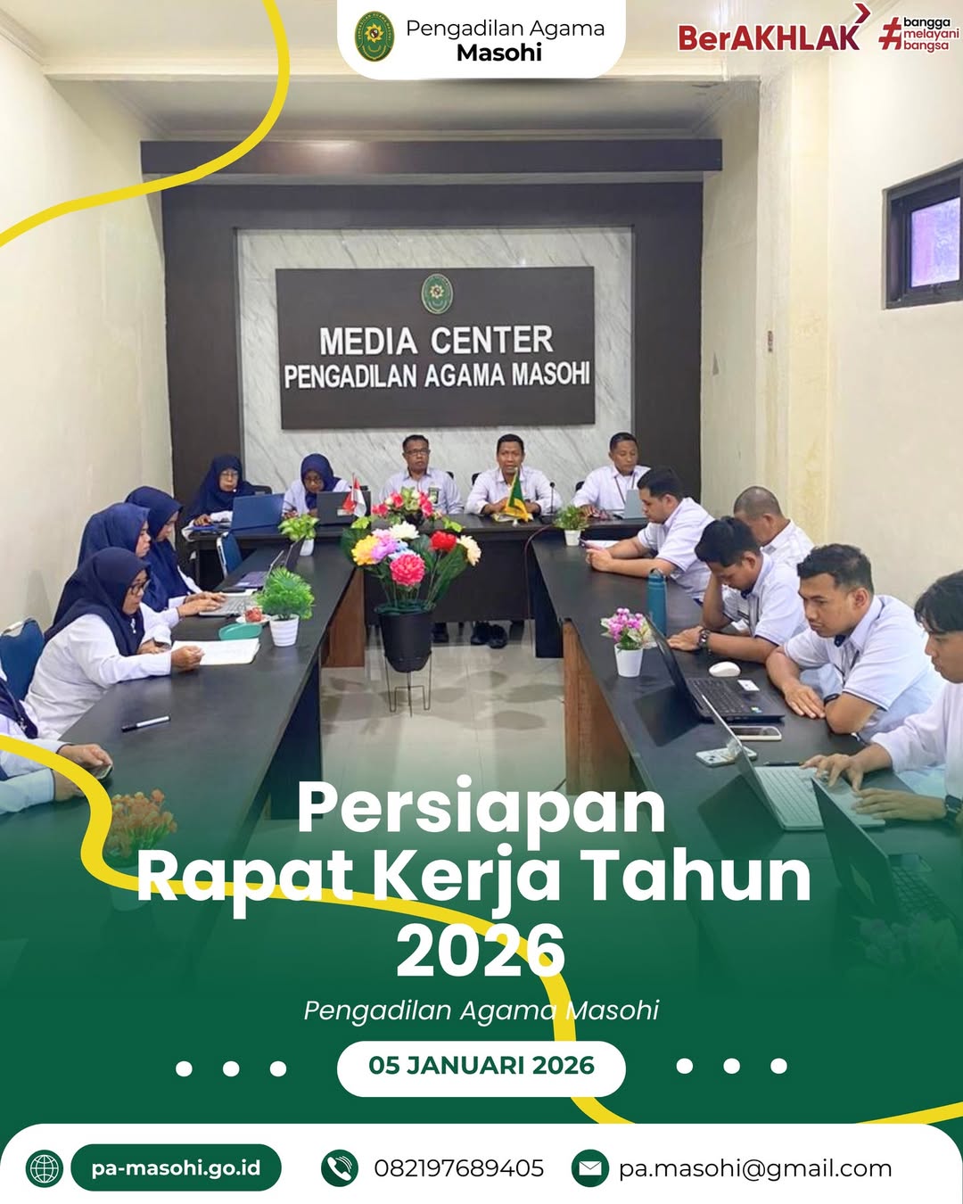 Masohi Pengadilan Agama Masohi melaksanakan kegiatan persiapan Rapat Kerja Raker Tahun 2026