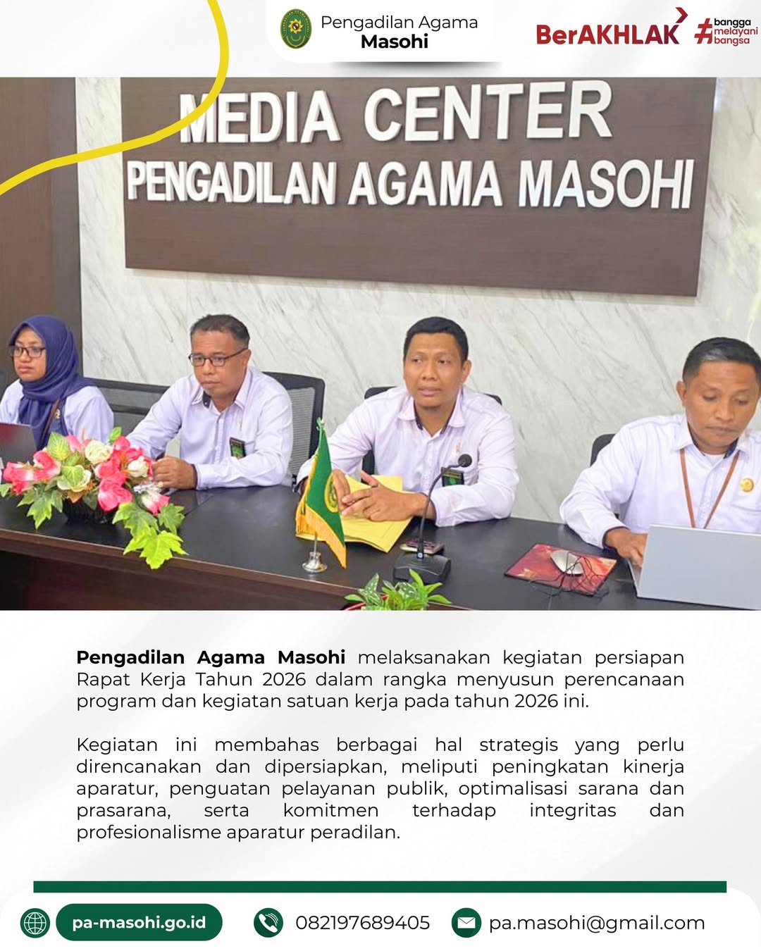 Masohi Pengadilan Agama Masohi melaksanakan kegiatan persiapan Rapat Kerja Raker Tahun 2026 1