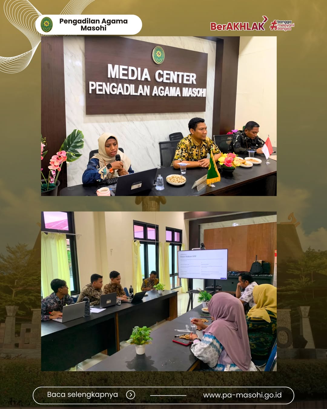 Masohi 12 Juni 2026 Pengadilan Agama Masohi melaksanakan kegiatan Sosialisasi Sistem Pengenda 2
