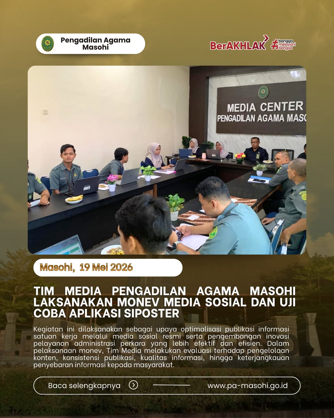 Masohi 19 Mei 2026 Dalam rangka meningkatkan kualitas pengelolaan media informasi dan inovasi