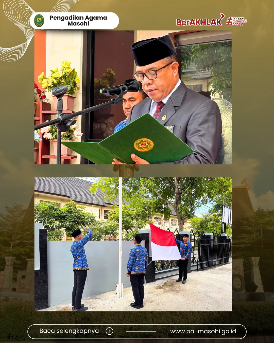 Masohi 1 Juni 2026 Pengadilan Agama Masohi melaksanakan Upacara Peringatan Hari Lahir Pancasi 1