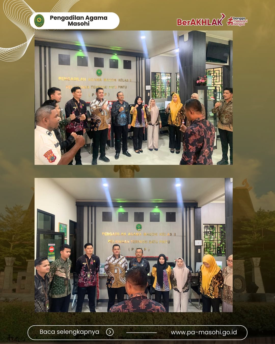 Masohi 23 April 2026 Pengadilan Agama Masohi kembali melaksanakan kegiatan briefing Pelayanan 1