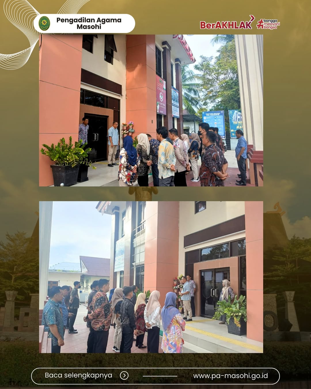 Masohi 24 April 2026 Pengadilan Agama Masohi kembali melaksanakan apel rutin Jumat pagi sebag 1
